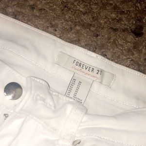 White high rise jeans